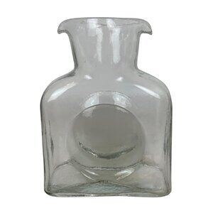 Blenko Glass 384 Crystal Double Spout Water Pitcher Carafe Decanter Mid Century